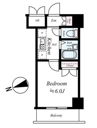エクセリア荻窪の物件間取画像